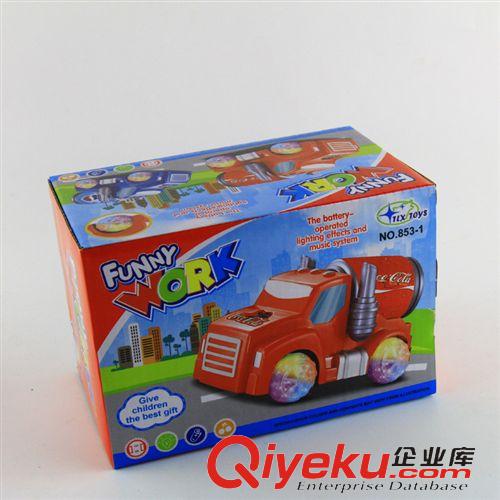 2015年3月新品 新品熱賣 卡通可樂電動玩具汽車音樂發(fā)光車閃光兒童小玩具車子原始圖片3