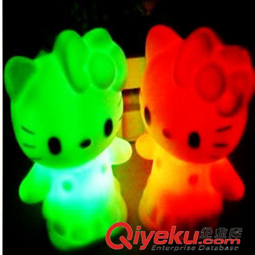 七彩小夜燈 七彩KT貓小夜燈 自動變光 家庭裝飾用品生日禮品 廠家直銷批發原始圖片2