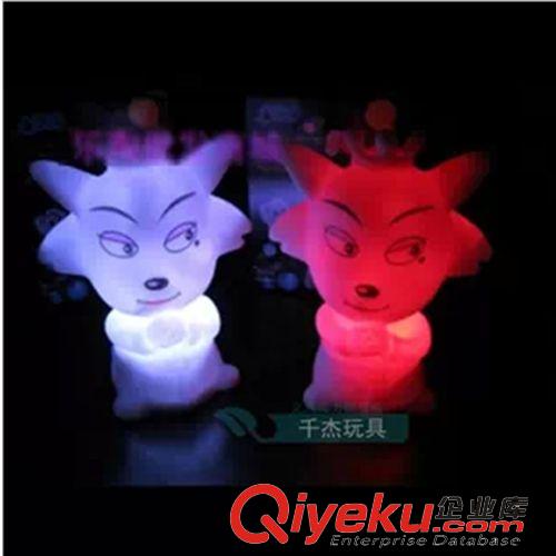 七彩小夜燈 七彩燈發(fā)光自動變化 紅太狼小夜燈  義烏居家小商品 地攤熱賣批發(fā)原始圖片3
