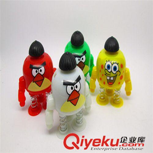 發(fā)光玩具 創(chuàng)意兒童小鳥發(fā)光彈簧彈射小人 創(chuàng)意新奇特地?cái)偀豳u小玩具批發(fā)原始圖片2