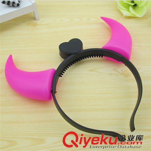 發光玩具 新品萬圣節舞會道具閃光牛角燈發光頭箍演唱會玩具批發地攤貨廠家