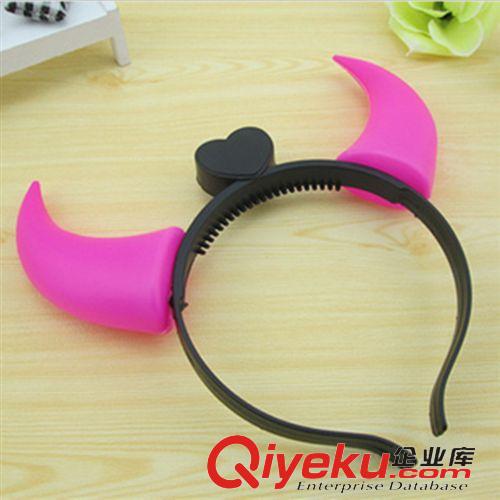 發光玩具 新品萬圣節舞會道具閃光牛角燈發光頭箍演唱會玩具批發地攤貨廠家原始圖片3