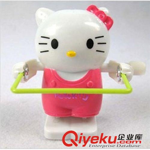 上鏈\發(fā)條玩具 3歲以下發(fā)條上鏈小動(dòng)物玩具跳繩KT貓 幼兒園禮物廠家地?cái)偀豳u(mài)批發(fā)