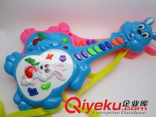 電動遙控玩具 創(chuàng)意卡通兔子電子吉他音樂琴 六一兒童節(jié)禮物地攤熱賣小玩具批發(fā)原始圖片2
