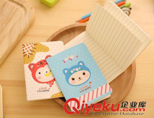 韓國文具 F010-5 阿貍小本子 車線本 小筆記本 韓國創意文具批發