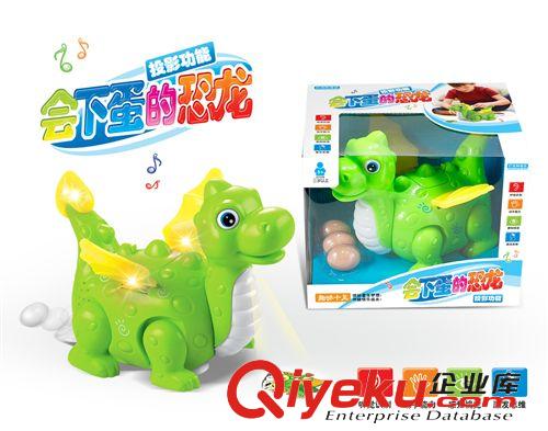 其他類玩具 新款電動(dòng)恐龍玩具 新奇可愛卡通恐龍有燈光音樂帶投影會(huì)下蛋