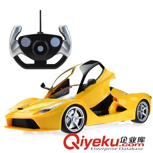 遙控車 新款法拉利五通遙控車1:14超大遙控跑車玩具 帶燈光可開門 可代發原始圖片2