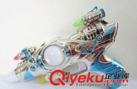 軍事模型 兒童八音槍玩具七彩燈光電動太空槍電動八音槍超炫男孩沖鋒槍原始圖片3