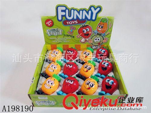 整蠱.趣味.萬圣節(jié)玩具 廠家批發(fā) 上鏈水果 菠蘿 草莓  上鏈趣味走路水果  兒童上鏈玩具原始圖片2