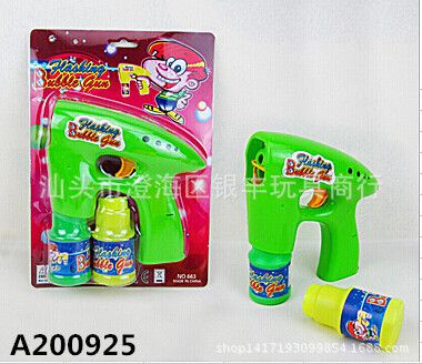 夏天玩具 廠家批發(fā) 電動(dòng)音樂泡泡槍  四色  配2瓶水 兒童泡泡槍玩具原始圖片2