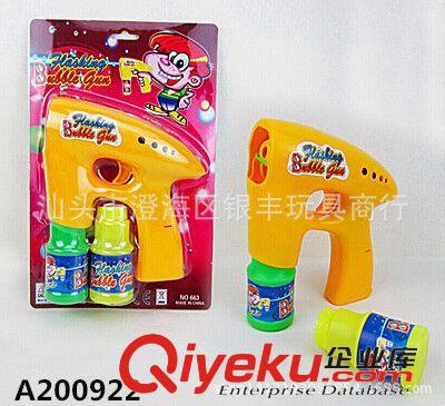 夏天玩具 廠家批發(fā) 電動(dòng)音樂泡泡槍  四色  配2瓶水 兒童泡泡槍玩具原始圖片3