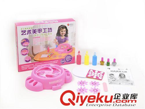 益智玩具 儿童创意手工电动艺术美甲工坊玩具 diy玩具女孩工艺手工乐趣玩具