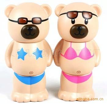 廣告/促銷/禮品 塑料|樹脂工藝品|三節(jié)熊存錢罐卡通創(chuàng)意禮品921塑料儲錢罐儲蓄罐原始圖片2