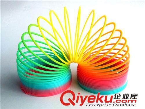 益智彩虹圈 經(jīng)典創(chuàng)意益智玩具千變?nèi)f化彩虹圈塑料彈簧圈 直徑10*7.8CM彩虹圈原始圖片3