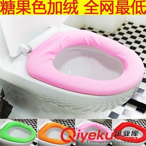 秋冬熱銷(xiāo)產(chǎn)品 粘貼式花紋馬桶墊暖絨坐便墊 花紋式多色可選