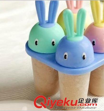 春夏季熱銷 愛(ài)嘉zp 創(chuàng)意兔頭冰格模具 冰棍冰棒雪糕模具 制冰模 制冰器批發(fā)原始圖片3