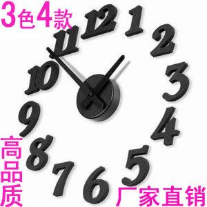 日用百货 义乌佰创汇创意挂钟 电子diy 立体客厅数字挂钟趣味外贸钟表批发