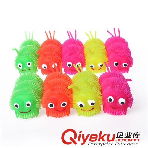 閃光毛毛球 夜市地?cái)偀豳u(mài)發(fā)光玩具 中號(hào)炫彩笑臉閃光彈力毛毛球 發(fā)泄玩具批發(fā)