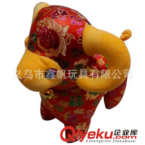 義烏小商品批發(fā) 新款毛絨玩具羊 2015生肖羊 gd婚慶禮品 喜慶羊公仔