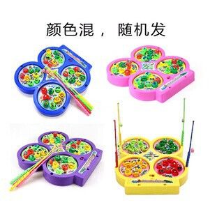 益智玩具 【小孩{za}】益智競(jìng)技釣魚游戲 電動(dòng)音樂(lè)釣魚盤 玩具廠家