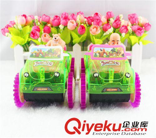 电动玩具 熊出没翻斗车 光头强玩具 带音乐带灯光 小孩子玩具 创意玩具车