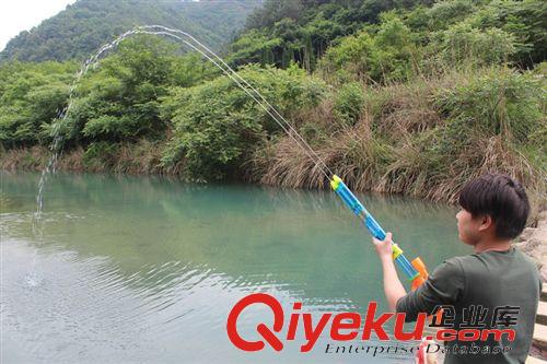 沙滩玩具 夏天热卖 大号双管水枪 沙滩海边玩具 小孩抽拉式水枪 射程超远哦