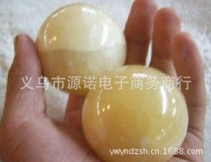 礼品 赠品 仿玉黄石球 健身球 石头球  两元批发 百货批发 义乌2元