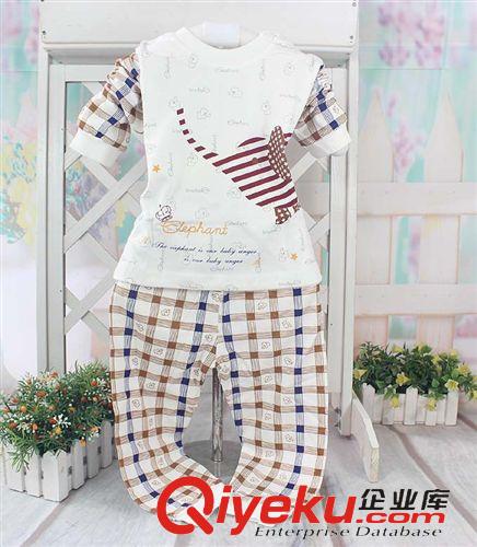 8月新上 2014秋季新品 時(shí)尚全棉小象肩扣 晨曉棉毛衫6818原始圖片2