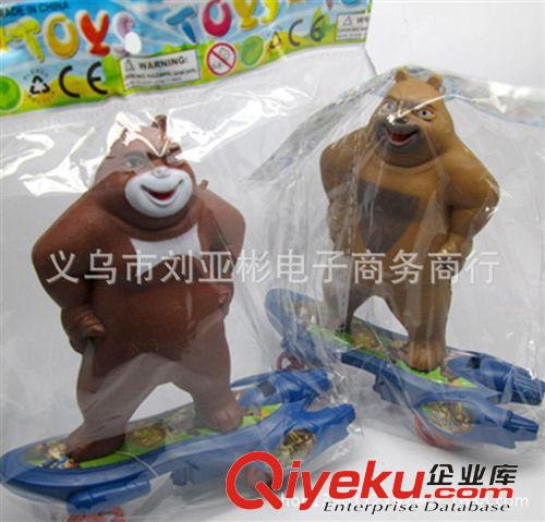 拉線、回力玩具類 熊出沒回力板車玩具 創意地攤小玩具批發 回力玩具原始圖片3