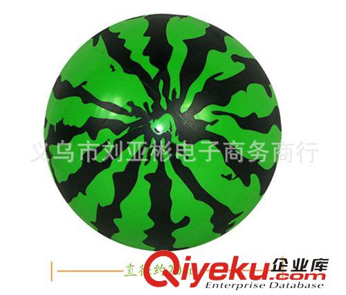 益智玩具類 供應(yīng)兒童充氣玩具 充氣西瓜球 小孩最喜愛(ài)的皮球20cm原始圖片2