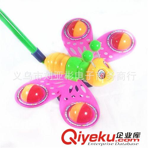 益智玩具類 寶寶學(xué)步 蝴蝶造型手推車  兩邊帶響鈴原始圖片2