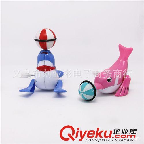上鏈玩具類 上鏈發(fā)條玩具 上鏈海獅海豚頂球 會(huì)頂球轉(zhuǎn)圈 義烏玩具小額混批原始圖片3
