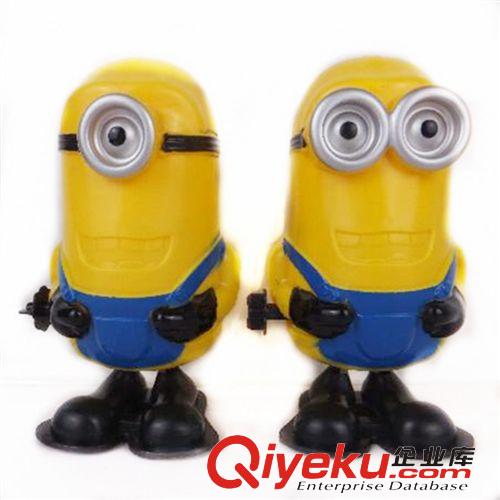 上鏈玩具類 卑鄙的我神偷奶爸小黃人玩具 上鏈跳跳小黃人 單眼雙眼兩款混裝