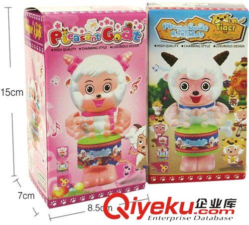 上鏈玩具類 上鏈發(fā)條玩具 上鏈搖擺打鼓喜洋洋/美羊羊 兒童玩具批發(fā)原始圖片3