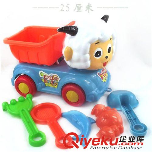 夏季戲水玩具類 批發喜洋洋沙灘車沙灘斗車帶工具 夏日玩具 9.9元熱銷產品原始圖片2