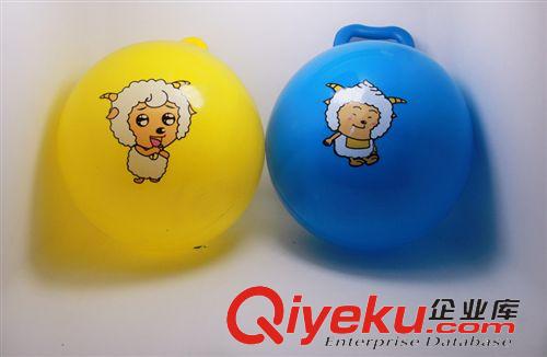 學(xué)習(xí)用品，日用百貨類 批發(fā)喜洋洋帶手柄球 寶寶{za}球 廠家直銷兒童充氣玩具原始圖片2