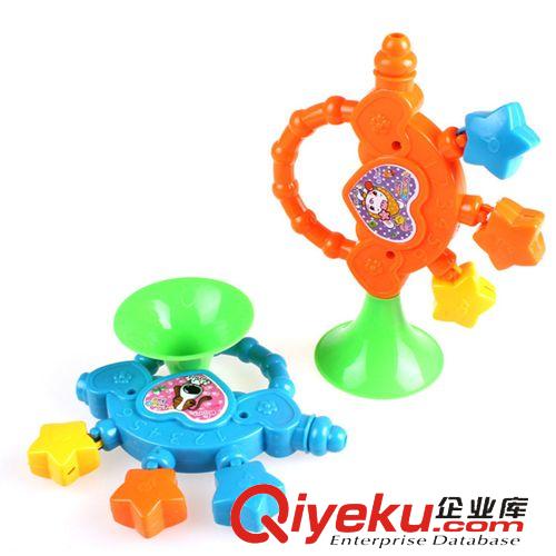 學(xué)習(xí)用品，日用百貨類 兒童玩具寶寶吹奏樂器 小號(hào)沖鋒號(hào) 優(yōu)質(zhì)塑料搖鈴 喇叭可拆卸原始圖片2