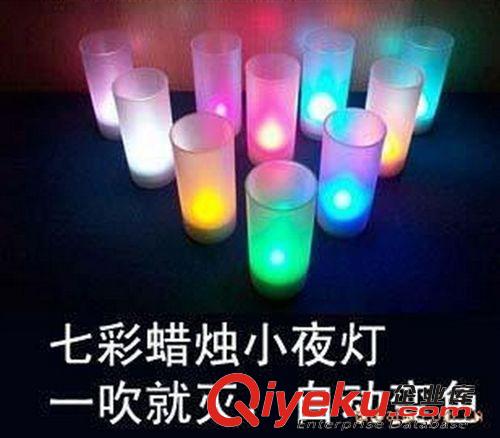 蠟燭 廠家聲控蠟燭燈 七彩聲控蠟燭 電子蠟燭七彩蠟 燭聲控蠟燭燈包郵原始圖片2