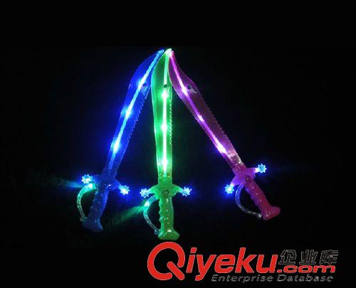 發光玩具 鯊魚閃光刀塑料刀兒童發光玩具批發兒童玩具地攤貨源廠家直銷包郵原始圖片2