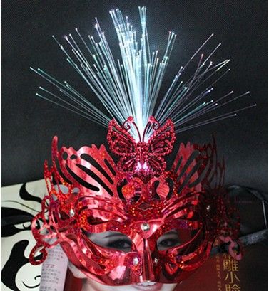面具 2015新款發(fā)光面具 閃光鐳射hg派對(duì)表演舞會(huì)面具批發(fā) 廠家直銷原始圖片2