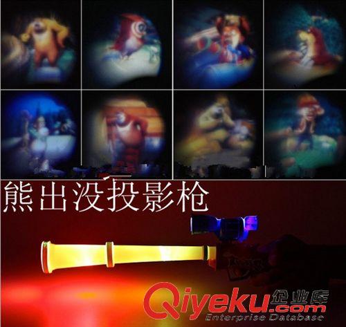 感應玩具 熊出沒光頭強投影槍 可調八款圖 超級閃光語音槍 全網{zd1}價包郵原始圖片2