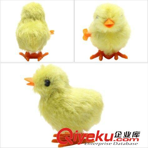 發條玩具 上鏈雞發條玩具 可愛毛絨發條小雞 寶寶幼兒童玩具 仿真玩具地攤原始圖片3