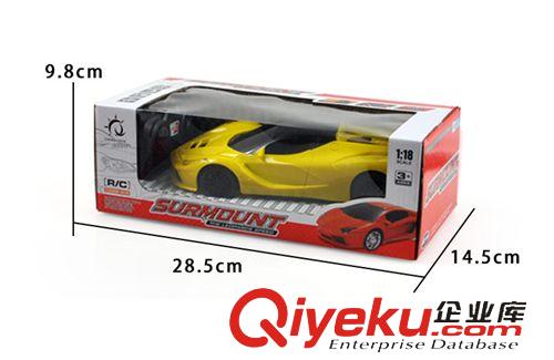 男孩玩具 四通法拉利遙控車 1:18超酷遙控跑車 gf真帶燈光超低震撼價(jià)原始圖片3