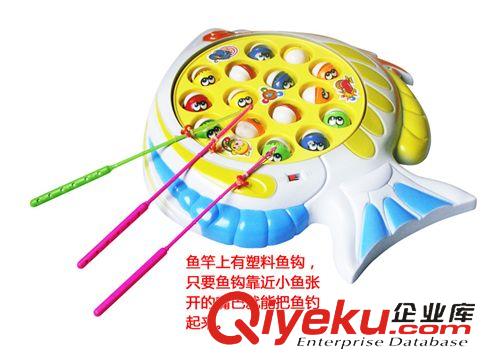 女孩玩具 兒童釣魚玩具新款大號旋轉(zhuǎn)電動釣魚親子 音樂電動釣魚玩具批發(fā)原始圖片3