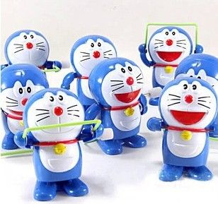 上鏈玩具 新品上鏈叮當貓 發(fā)條玩具上鏈哆啦A夢批發(fā)兒童玩具機器貓地攤熱賣原始圖片3