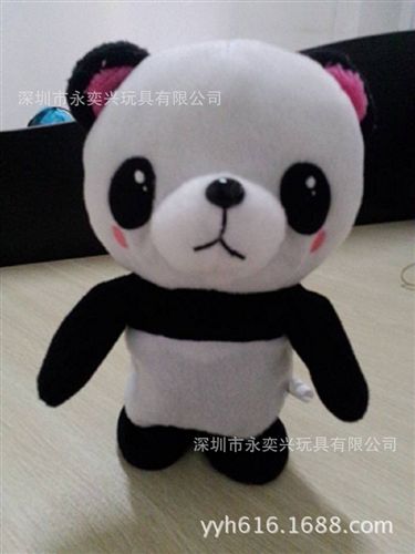 錄音電動(dòng)玩具 毛絨玩具 新款智能錄音說(shuō)話電動(dòng)小熊貓公仔玩偶 廠家定做原始圖片2