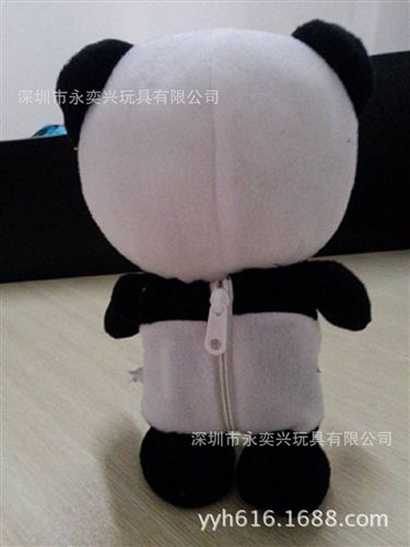 錄音電動(dòng)玩具 毛絨玩具 新款智能錄音說(shuō)話電動(dòng)小熊貓公仔玩偶 廠家定做原始圖片3