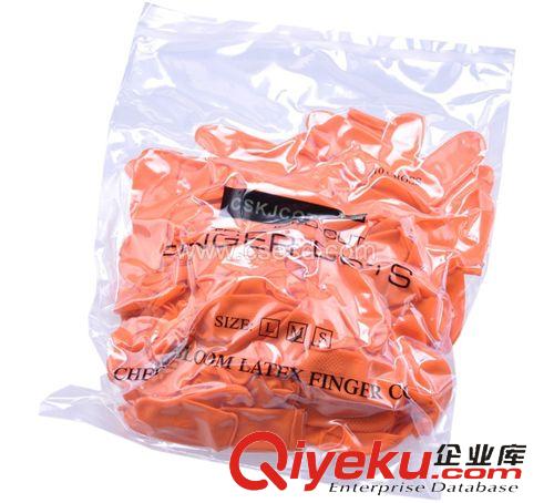 靜電產品系列 防護手指套 防滑手指套 橙色手指套 橙色防滑手指套原始圖片3