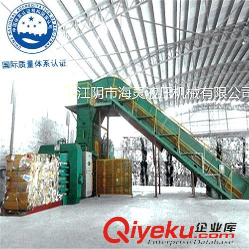 HPM系列臥式手動捆扎打包機 公司批發高產量低價格100T廢塑料打包機,可樂瓶廢可樂瓶打包機原始圖片2
