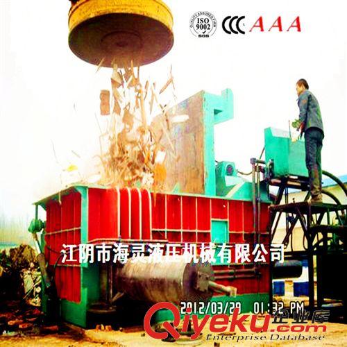 Y81金屬液壓打包機 【質優物美】產商直營135T半自動廢金屬打包機  臥式廢鐵打包機